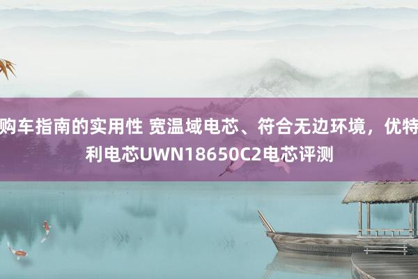 购车指南的实用性 宽温域电芯、符合无边环境，优特利电芯UWN18650C2电芯评测