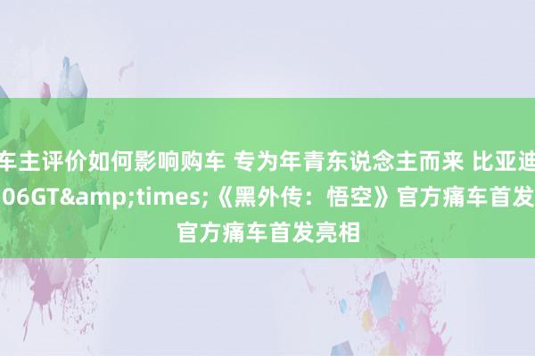 车主评价如何影响购车 专为年青东说念主而来 比亚迪海豹06GT&times;《黑外传：悟空》官方痛车首发亮相